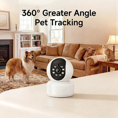 【Pet Monitoring】Hawkray Smart Pet Monitor for Multi-Pet Homes | 360° Coverage | 3MP 2K HD | AI Pet Recognition | 2-Way Audio & Home Security