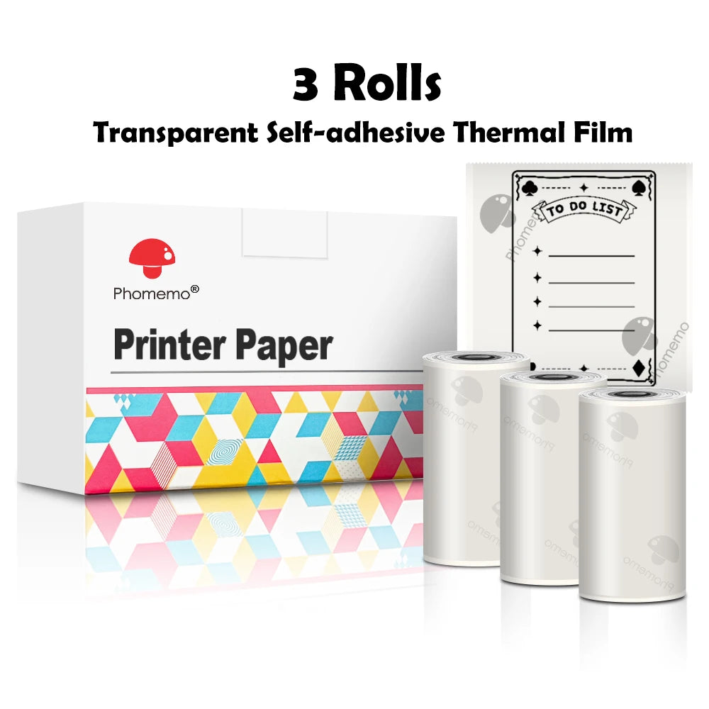 Portable Mini Thermal Printer T02 - Compact Pocket Label Maker for DIY Self-Adhesive Sticker Labels with Versatile Label Paper Compatibility