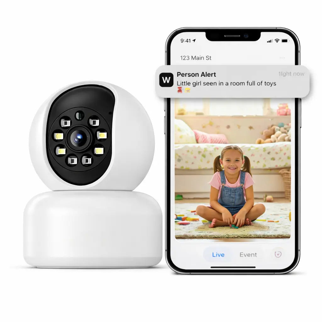 【Pet Monitoring】Hawkray Smart Pet Monitor for Multi-Pet Homes | 360° Coverage | 3MP 2K HD | AI Pet Recognition | 2-Way Audio & Home Security