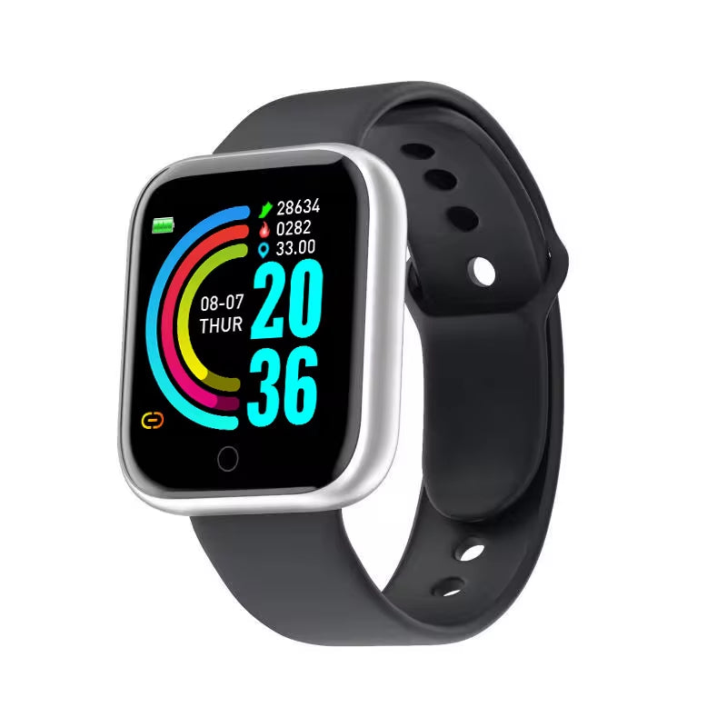 Multifunctional Bluetooth Smartwatch for Men and Women - Y68 Model with Music, Fitness Tracking, Sports Features, and Sleep Monitoring