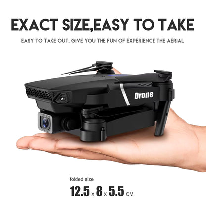 KDBFA 2024 E88 Pro WiFi FPV Drone with Wide Angle HD 4K/1080P Camera, Height Hold, Foldable Quadcopter, Ideal Gift for Enthusiasts
