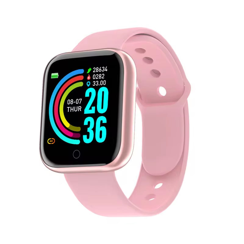 Multifunctional Bluetooth Smartwatch for Men and Women - Y68 Model with Music, Fitness Tracking, Sports Features, and Sleep Monitoring