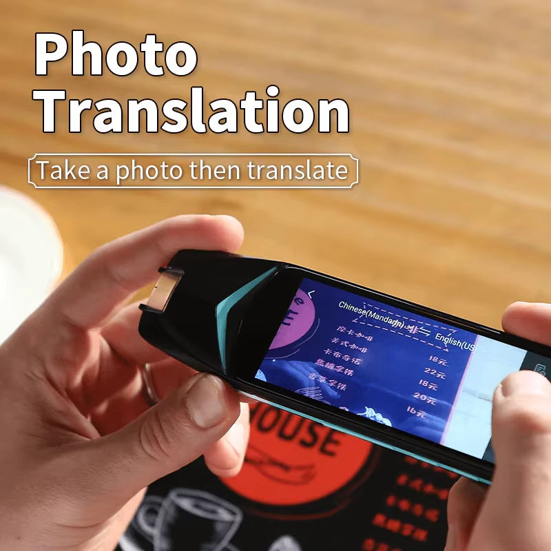 3.99-Inch Scan Reader Pen with Real-Time Language Translation, Instant Voice, Text, and Photo Translation, Featuring Collins Dictionary